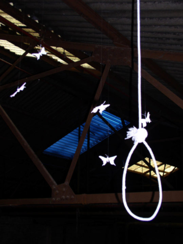 Installation lors de l'exposition « Spring Show » du collectif Area 10 à Londres en 2005